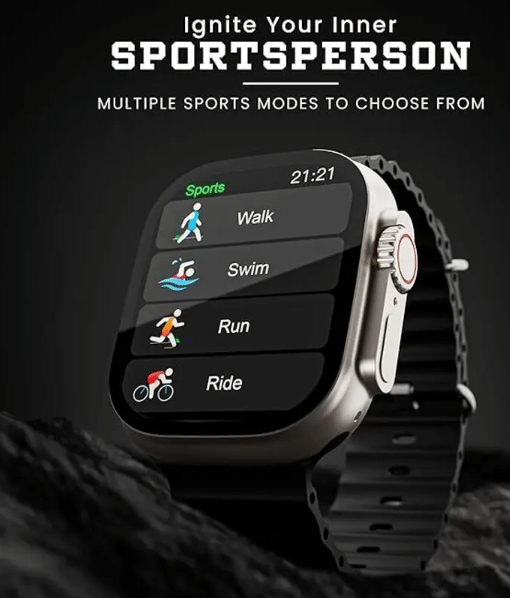 T800 Ultra Smart Watch with Beautiful Strap, Bluetooth Calling Smart Watch, 1.99" Touch Display with Fitness & Outdoor, Health & Medical Tracker, 8 Unique UI Interactions T800 Ultra Smart Watch with Beautiful Strap, Bluetooth Calling Smart Watch, 1.99" Touch Display with Fitness & Outdoor, Health & Medical Tracker, 8 Unique UI Interactions