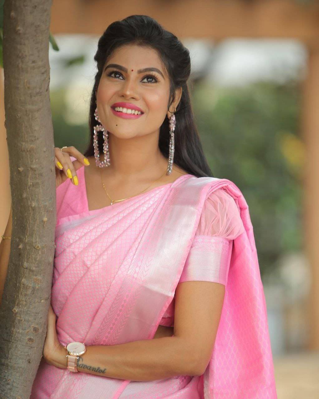     			THE PRIVATE LABLE Linen Printed Banarasi saree With Unstitched Blouse Piece ( Multicolor )