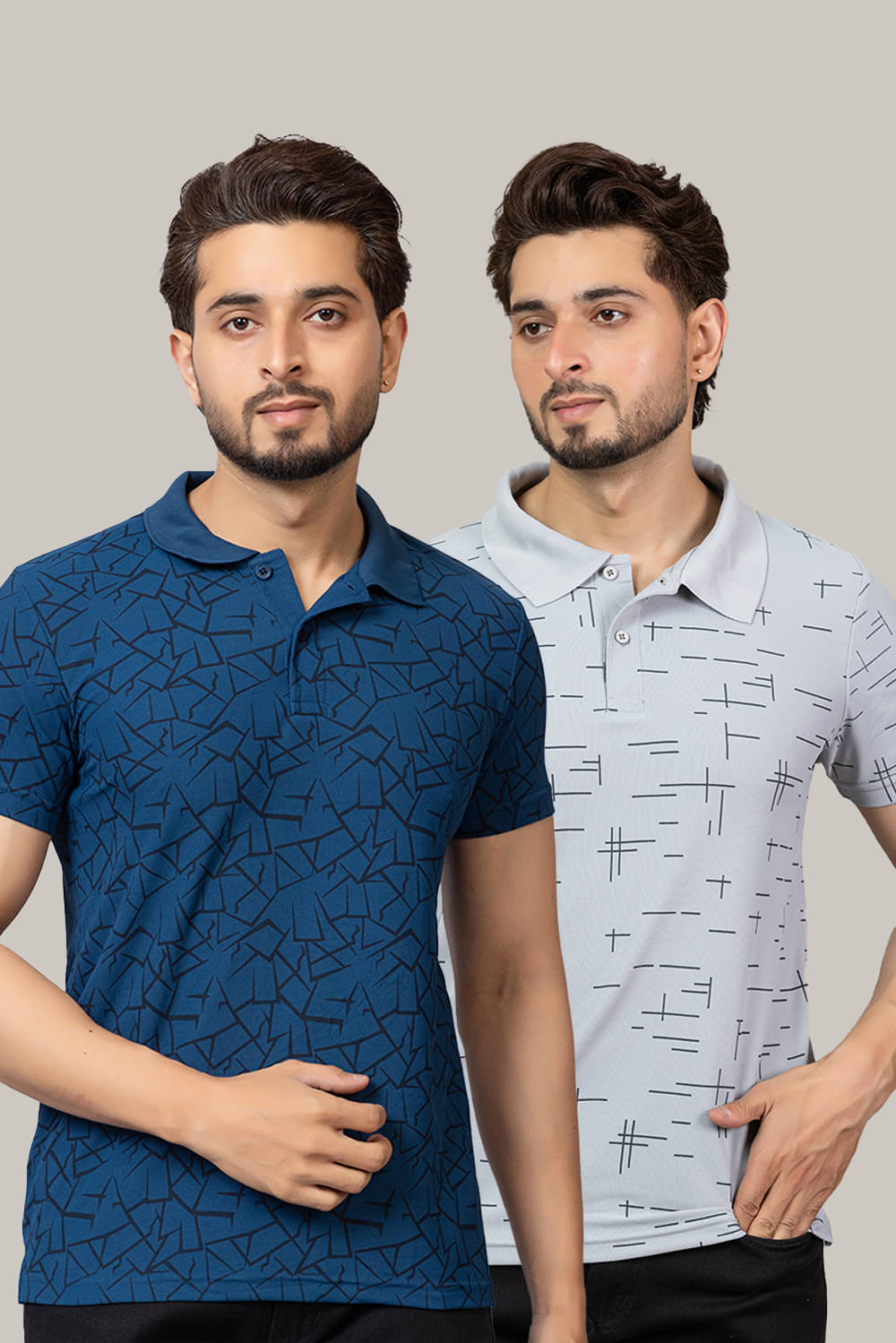 TRIUS Men Cotton Blend Regular Fit Printed Polo T Shirt ( Navy Blue ) TRIUS Men Cotton Blend Regular Fit Printed Polo T Shirt ( Navy Blue )