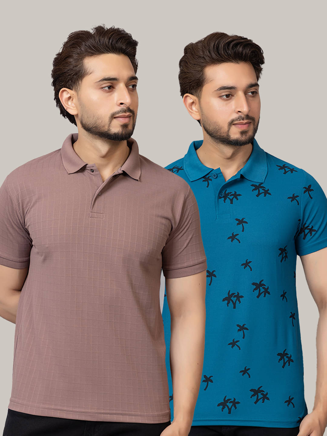 TRIUS Men Cotton Blend Regular Fit Solid Polo T Shirt ( Brown ) TRIUS Men Cotton Blend Regular Fit Solid Polo T Shirt ( Brown )