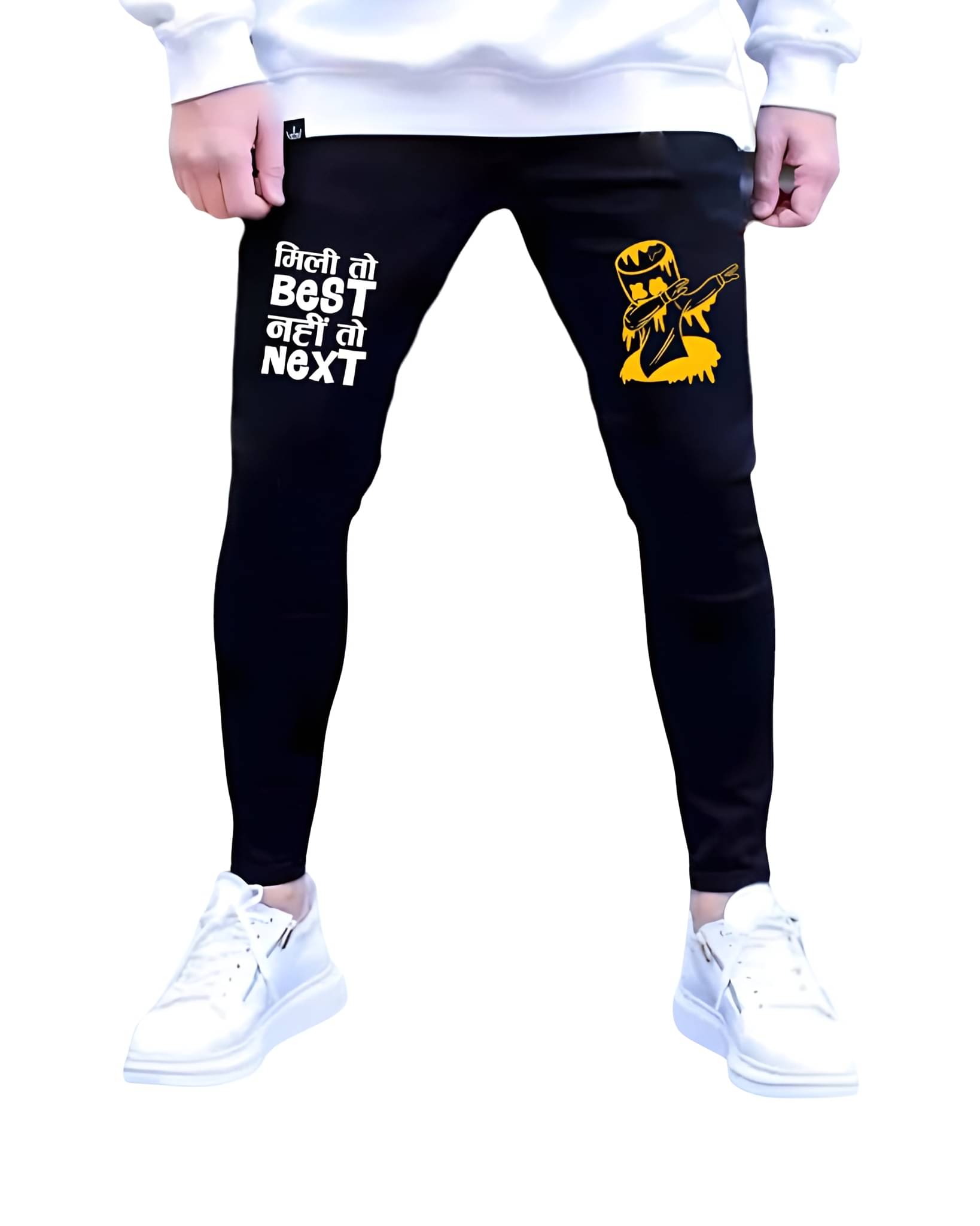     			The Rebel Fashion Slim Fit Jogger Men's Jeans - Black ( Pack of 1 )