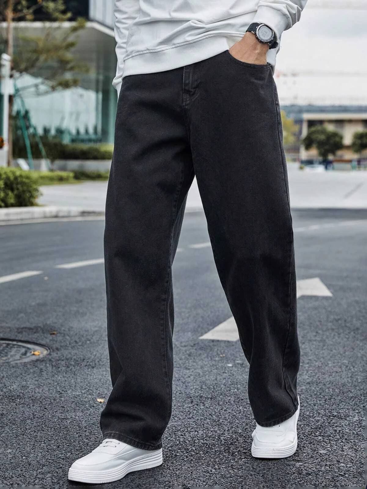 VELTICK Clean Look Men's Jeans - Black ( Pack of 1 ) VELTICK Clean Look Men's Jeans - Black ( Pack of 1 )