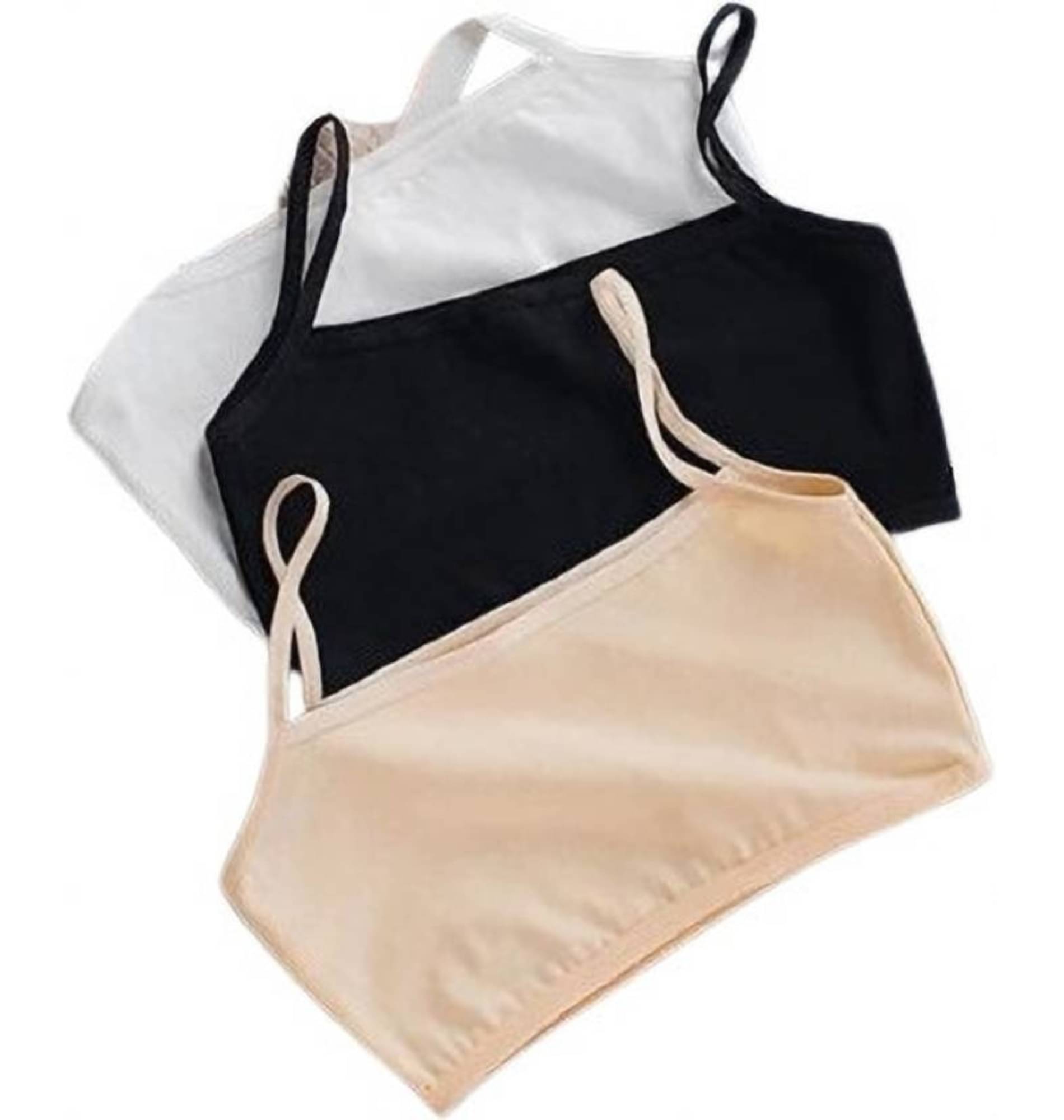    			VELVIZHI Pack of 3 Cotton Blend Non Padded Teenage Bra For Women ( Multicolor )