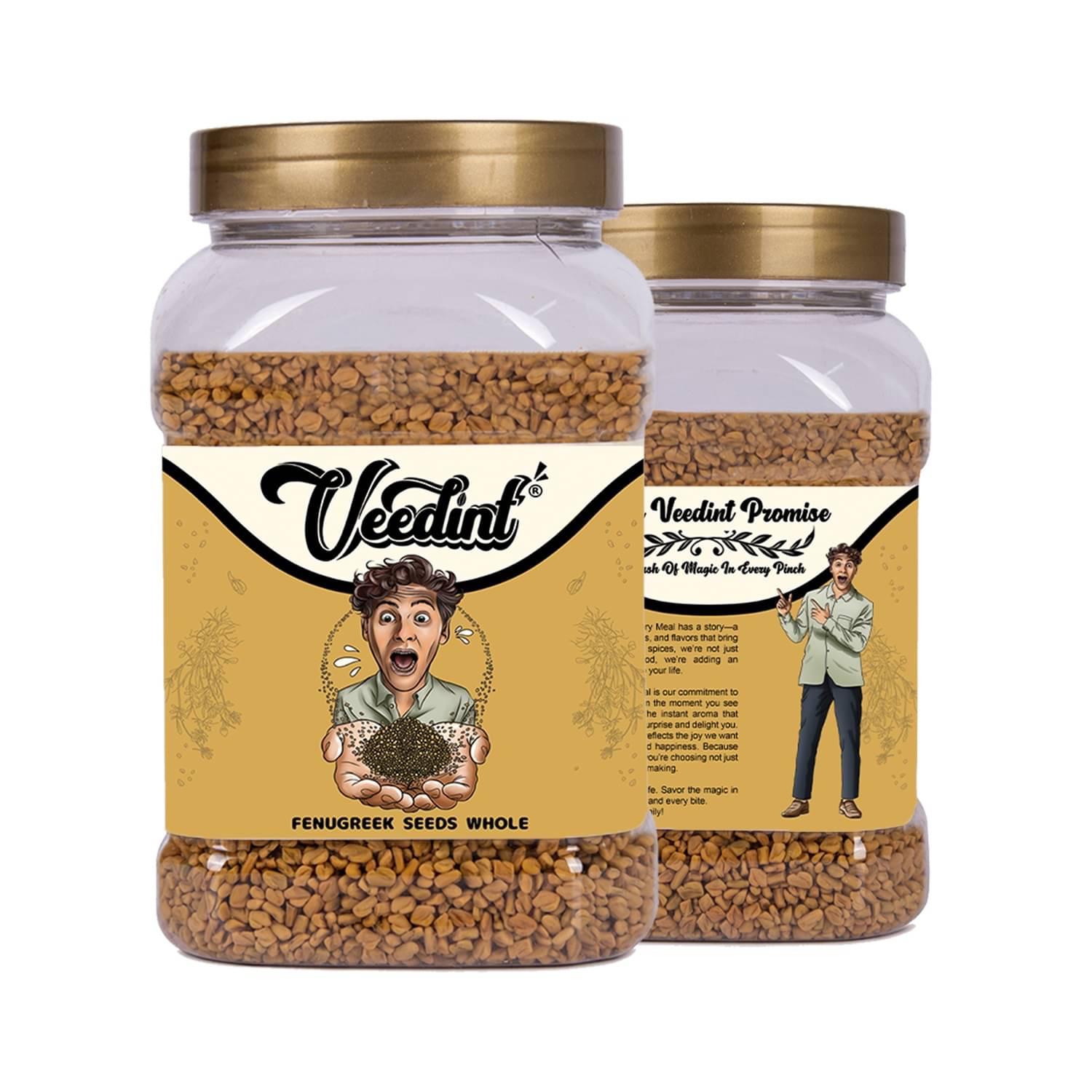 VeeDInt Fenugreek Seeds Whole 200g, Methi, Natural, Indian Origin 200 gm VeeDInt Fenugreek Seeds Whole 200g, Methi, Natural, Indian Origin 200 gm
