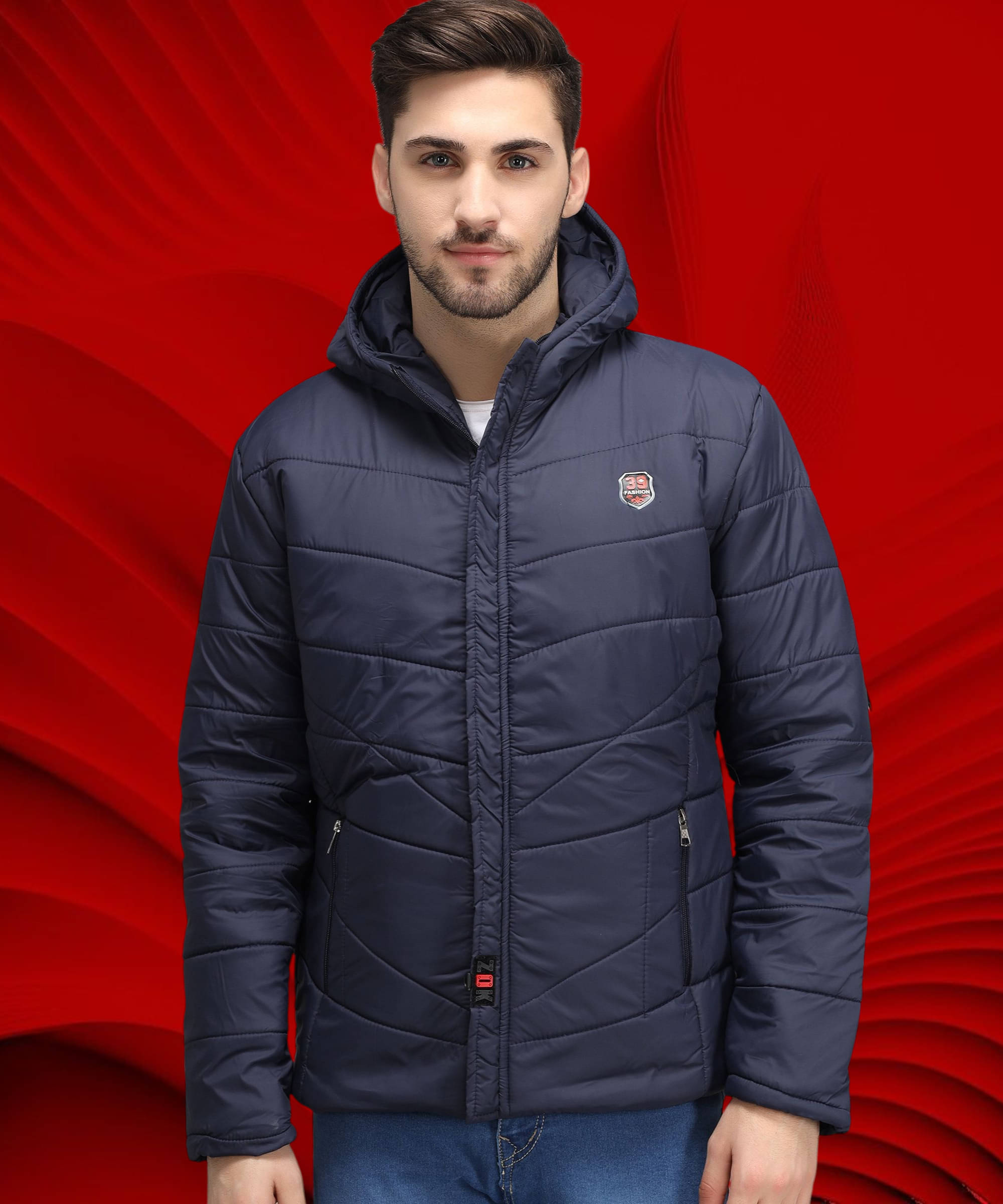 ZEPPI Polyester Men's Puffer Jacket - Navy ( Pack of 1 )     			ZEPPI Polyester Men's Puffer Jacket - Navy ( Pack of 1 )