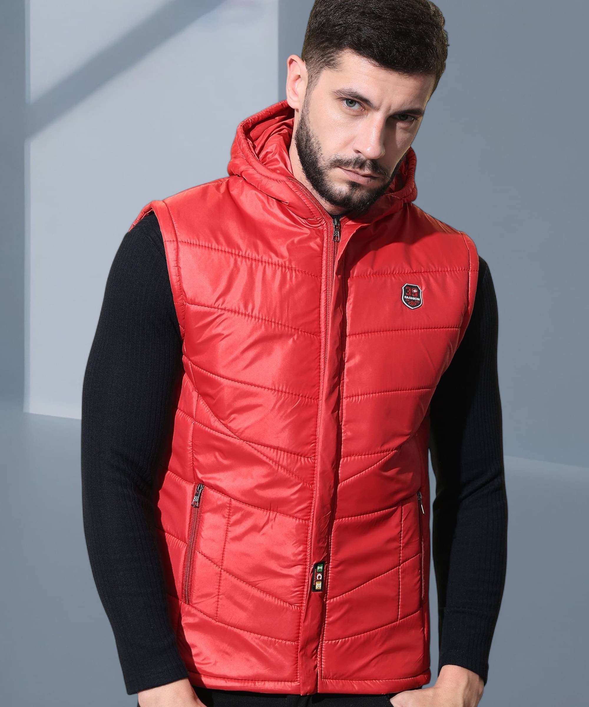 ZEPPI Polyester Men's Puffer Jacket - Red ( Pack of 1 ) ZEPPI Polyester Men's Puffer Jacket - Red ( Pack of 1 )