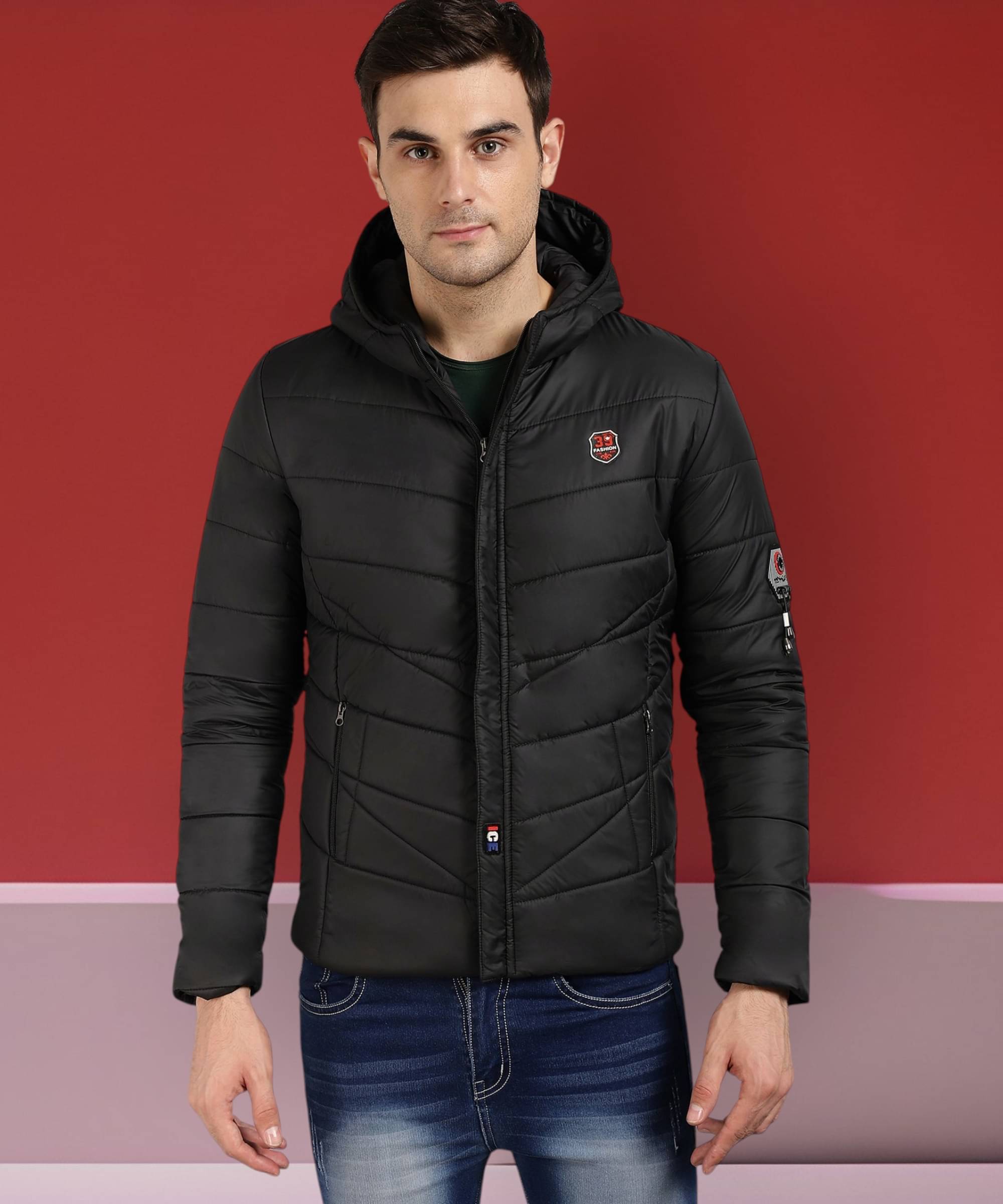 ZEPPI Polyester Men's Puffer Jacket - Black ( Pack of 1 ) ZEPPI Polyester Men's Puffer Jacket - Black ( Pack of 1 )