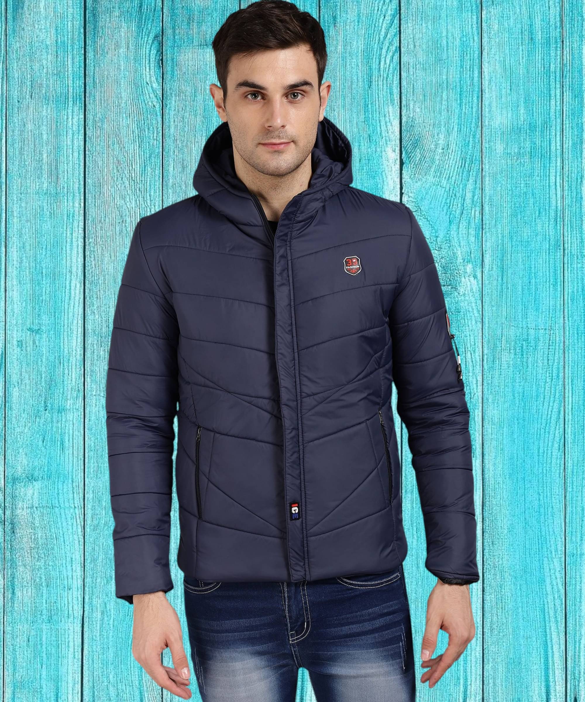 ZEPPI Polyester Men's Puffer Jacket - Navy ( Pack of 1 ) ZEPPI Polyester Men's Puffer Jacket - Navy ( Pack of 1 )