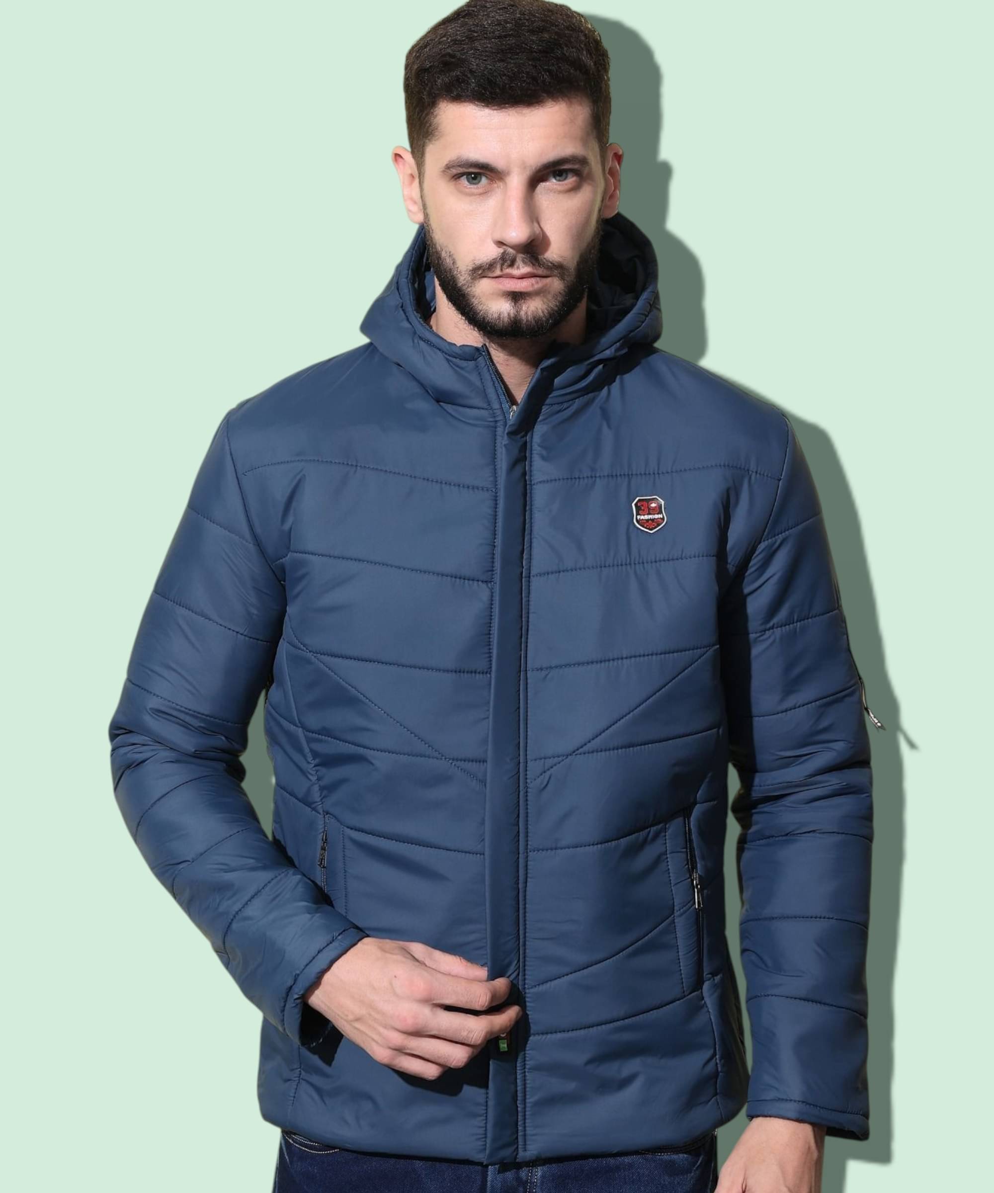 ZEPPI Polyester Men's Puffer Jacket - Blue ( Pack of 1 )     			ZEPPI Polyester Men's Puffer Jacket - Blue ( Pack of 1 )