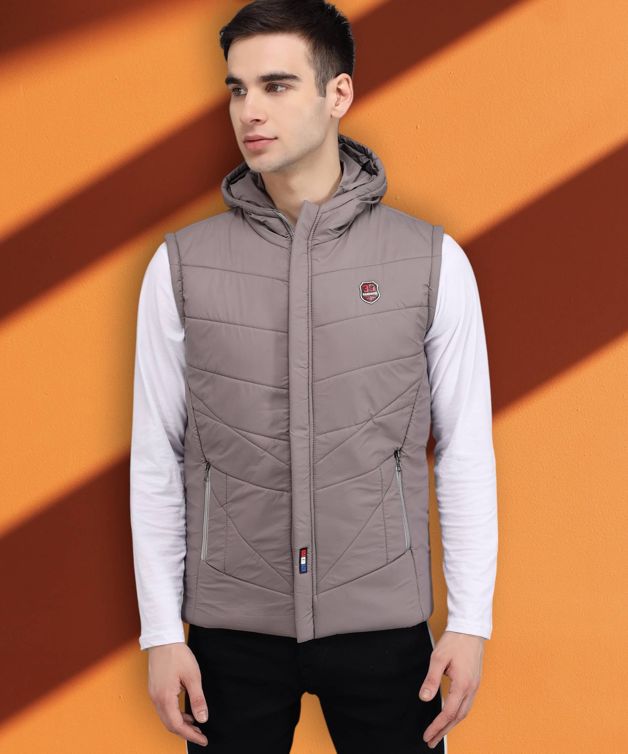     			ZEPPI Polyester Men's Puffer Jacket - Grey ( Pack of 1 )