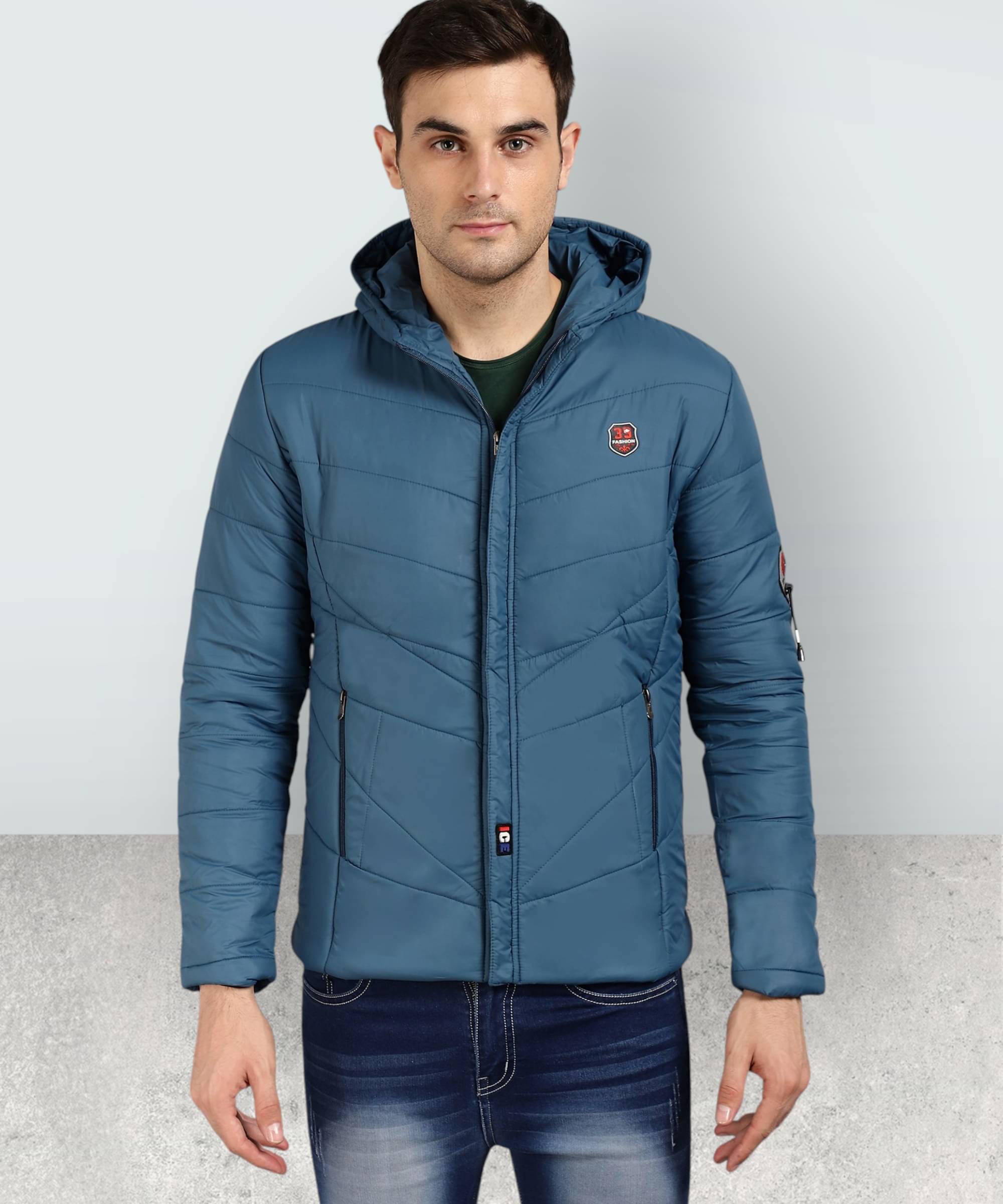 ZEPPI Polyester Men's Puffer Jacket - Blue ( Pack of 1 ) ZEPPI Polyester Men's Puffer Jacket - Blue ( Pack of 1 )