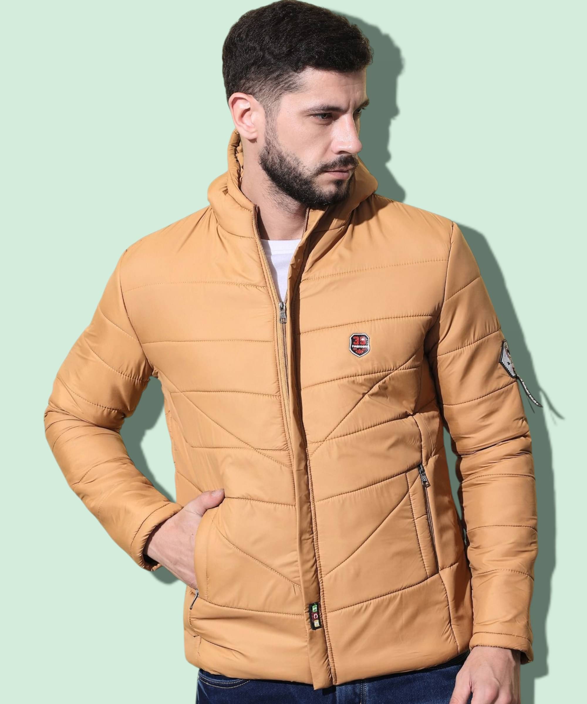 ZEPPI Polyester Men's Puffer Jacket - Mustard ( Pack of 1 ) ZEPPI Polyester Men's Puffer Jacket - Mustard ( Pack of 1 )