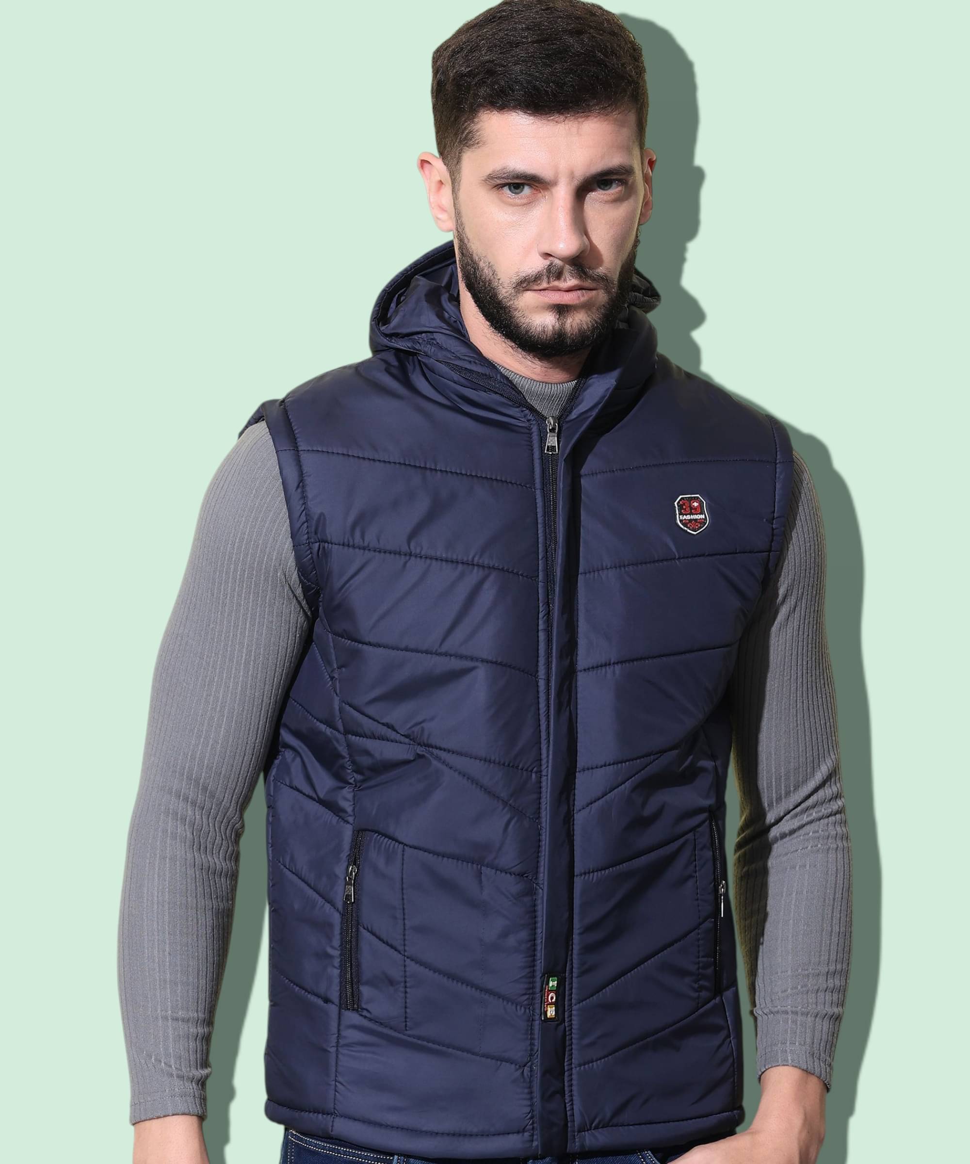 ZEPPI Polyester Men's Puffer Jacket - Navy ( Pack of 1 ) ZEPPI Polyester Men's Puffer Jacket - Navy ( Pack of 1 )