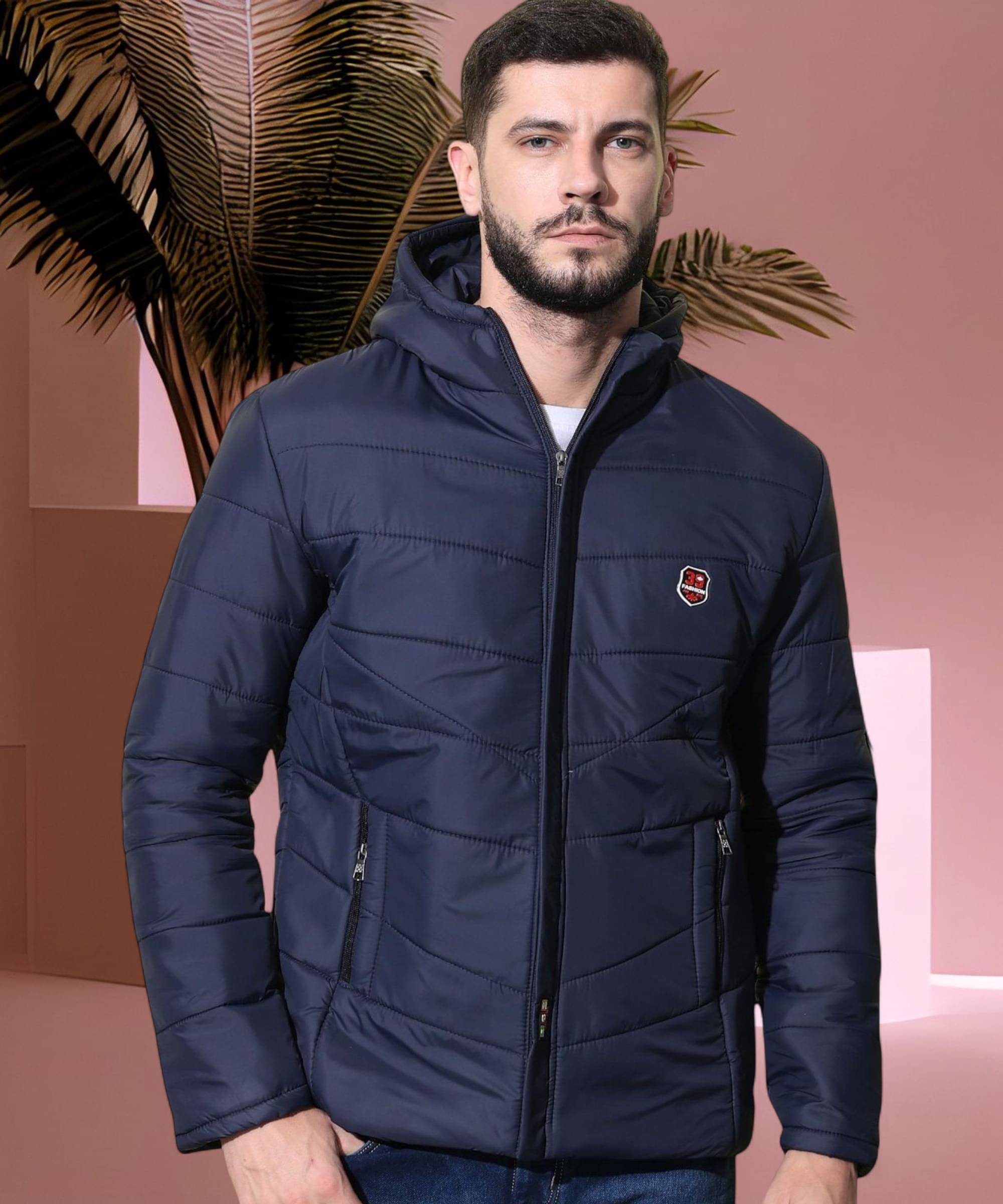 ZEPPI Polyester Men's Puffer Jacket - Navy ( Pack of 1 ) ZEPPI Polyester Men's Puffer Jacket - Navy ( Pack of 1 )