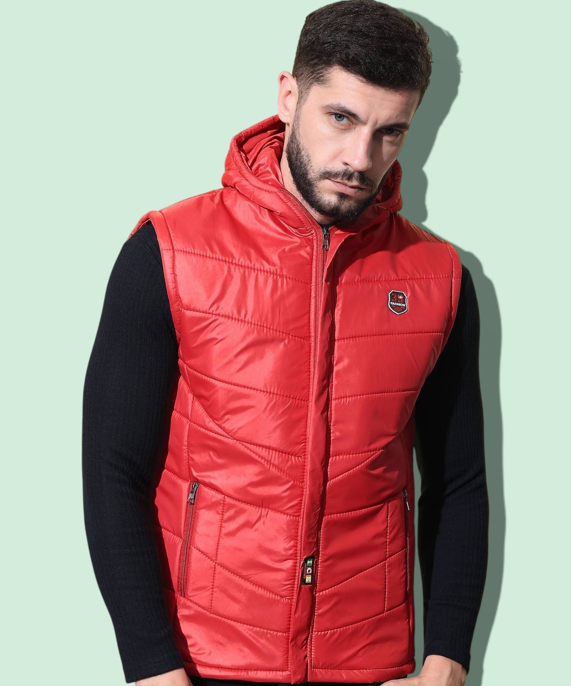 ZEPPI Polyester Men's Puffer Jacket - Red ( Pack of 1 ) ZEPPI Polyester Men's Puffer Jacket - Red ( Pack of 1 )