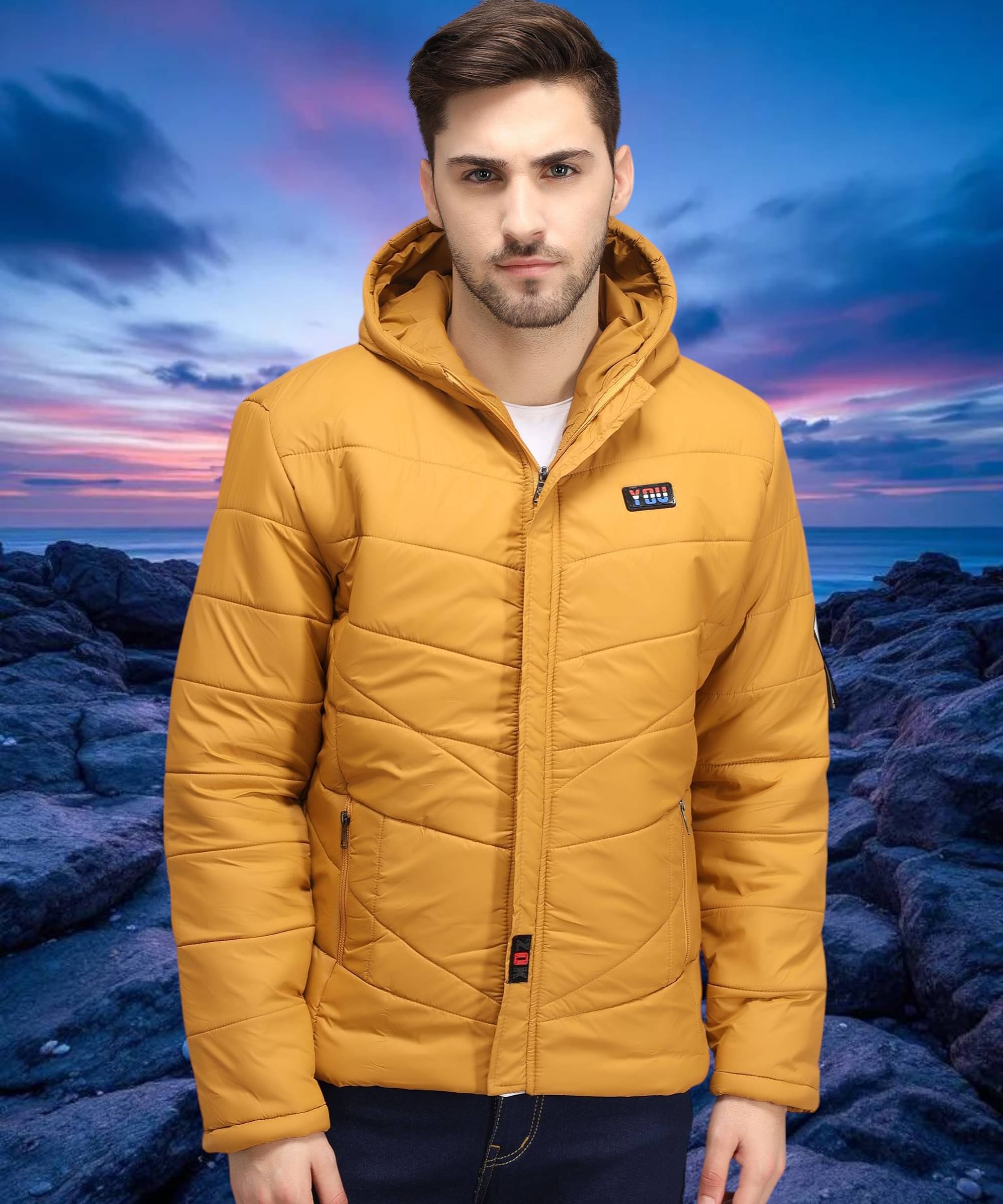 ZEPPI Polyester Men's Puffer Jacket - Mustard ( Pack of 1 ) ZEPPI Polyester Men's Puffer Jacket - Mustard ( Pack of 1 )