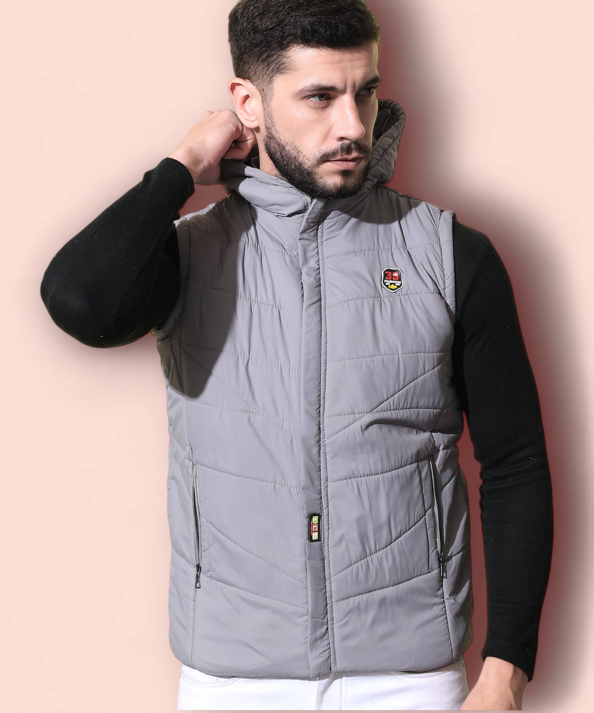     			ZEPPI Polyester Men's Puffer Jacket - Grey ( Pack of 1 )