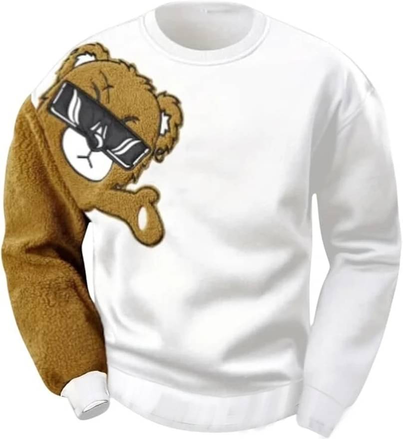 eddicted Cotton Blend Round Neck Men's Sweatshirt - White ( Pack of 1 ) eddicted Cotton Blend Round Neck Men's Sweatshirt - White ( Pack of 1 )