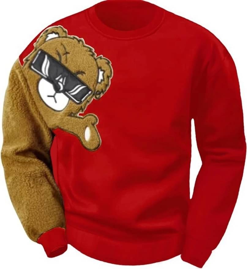     			eddicted Cotton Blend Round Neck Men's Sweatshirt - Red ( Pack of 1 )
