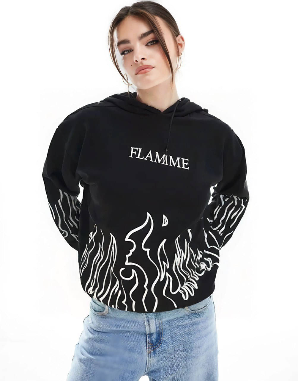     			eddicted Fleece Women's Hooded Sweatshirt ( Black )