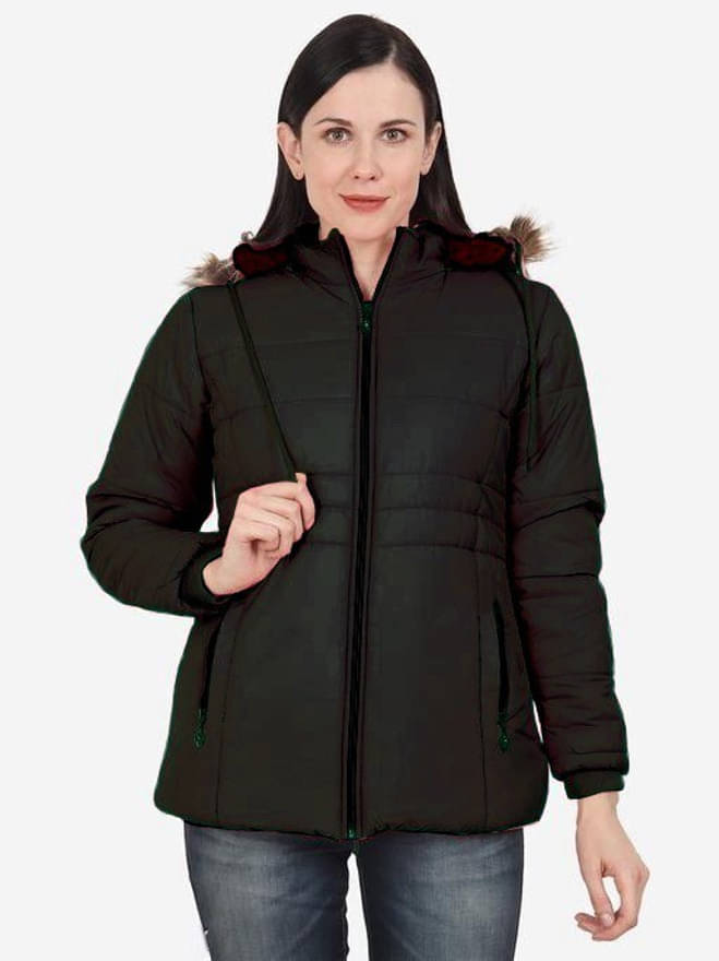     			eddicted - Nylon Black Puffer