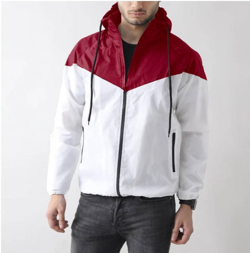     			eddicted Nylon Men's Biker Jacket - Maroon ( Pack of 1 )