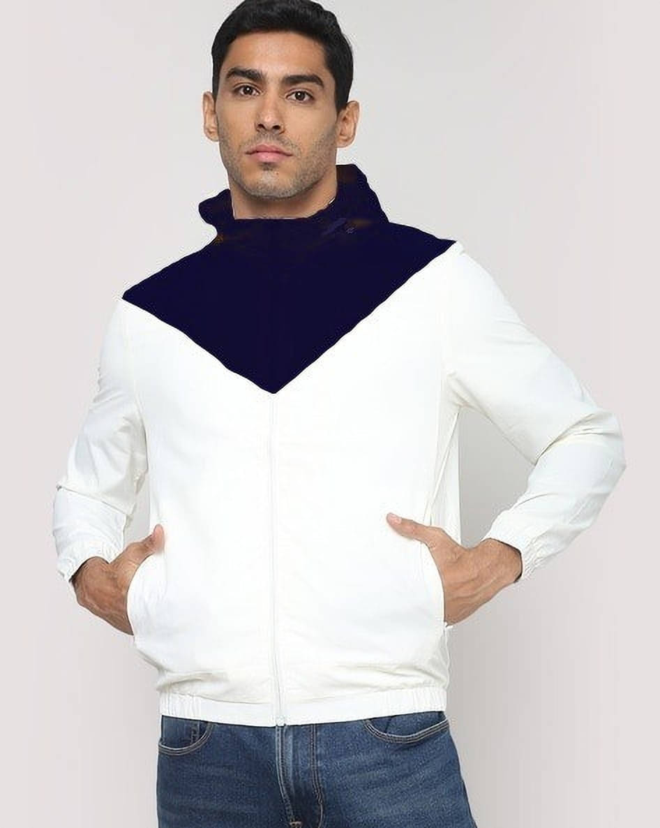     			eddicted Nylon Men's Windcheater Jacket - Navy Blue ( Pack of 1 )