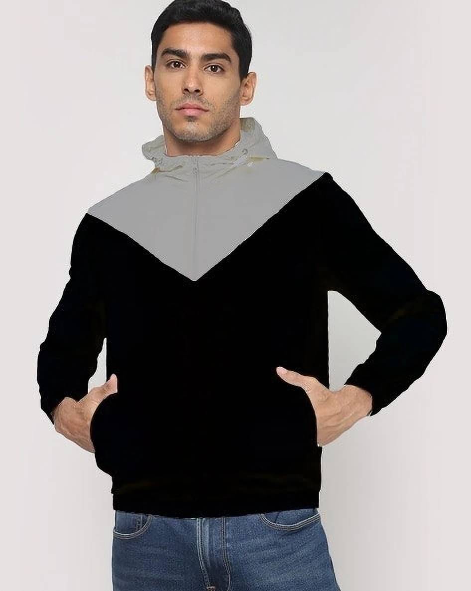     			eddicted Nylon Men's Windcheater Jacket - Grey ( Pack of 1 )
