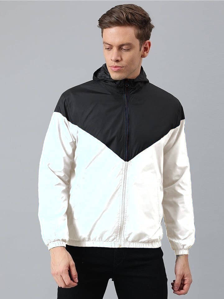     			eddicted Nylon Men's Windcheater Jacket - Black ( Pack of 1 )