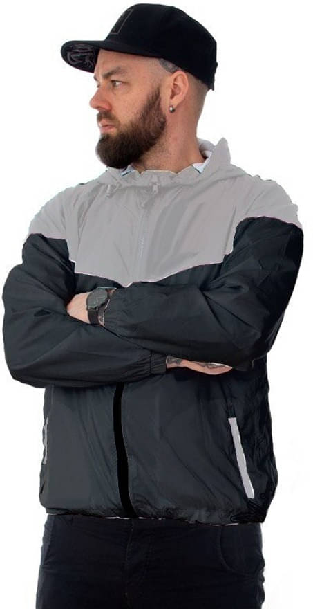     			eddicted Polyester Men's Biker Jacket - Grey ( Pack of 1 )