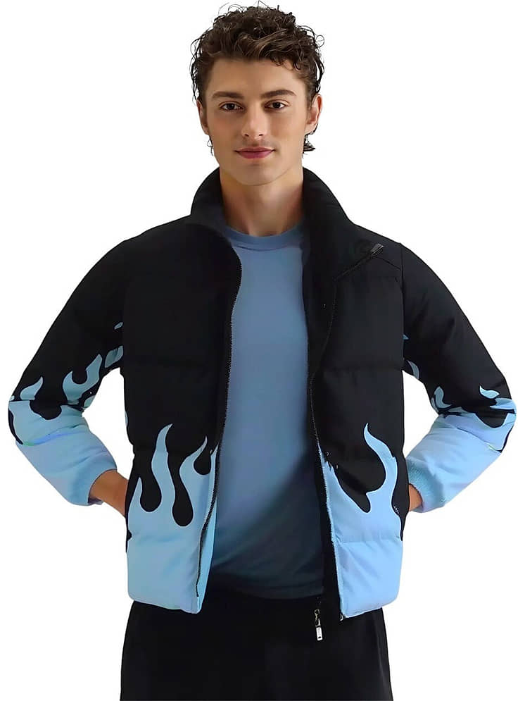 Buy eddicted Polyester Men's Puffer Jacket - Black ( Pack of 1 ) - Image 1