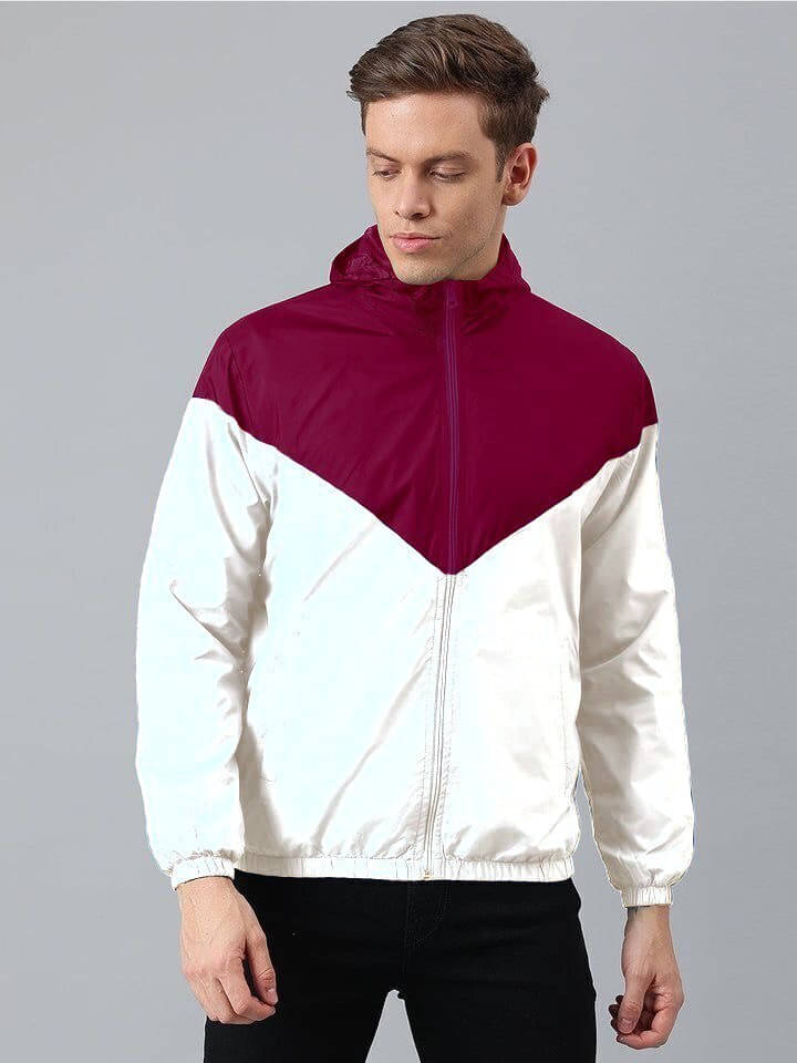     			eddicted Polyester Men's Windcheater Jacket - Maroon ( Pack of 1 )