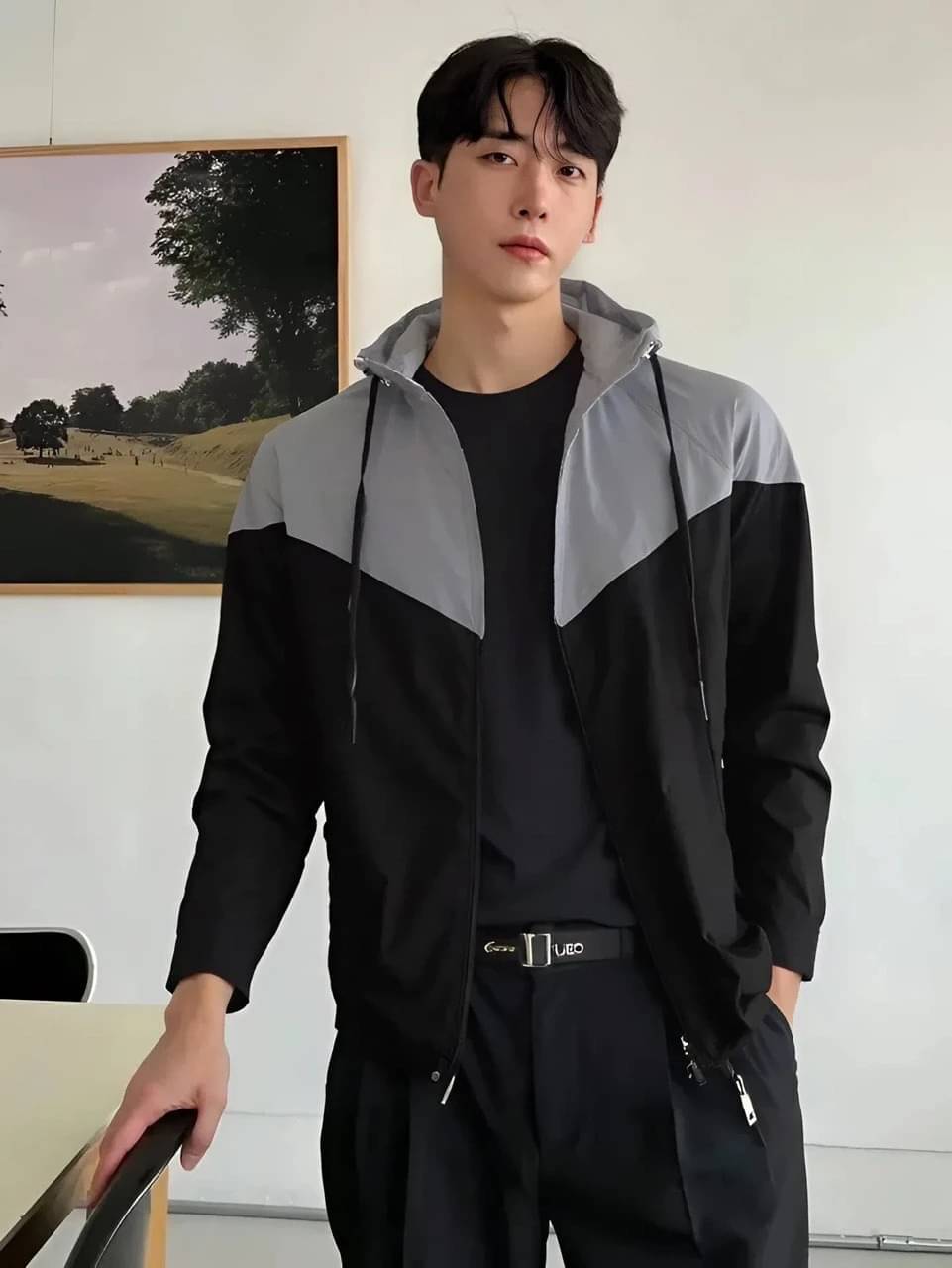     			eddicted Polyester Men's Windcheater Jacket - Grey ( Pack of 1 )