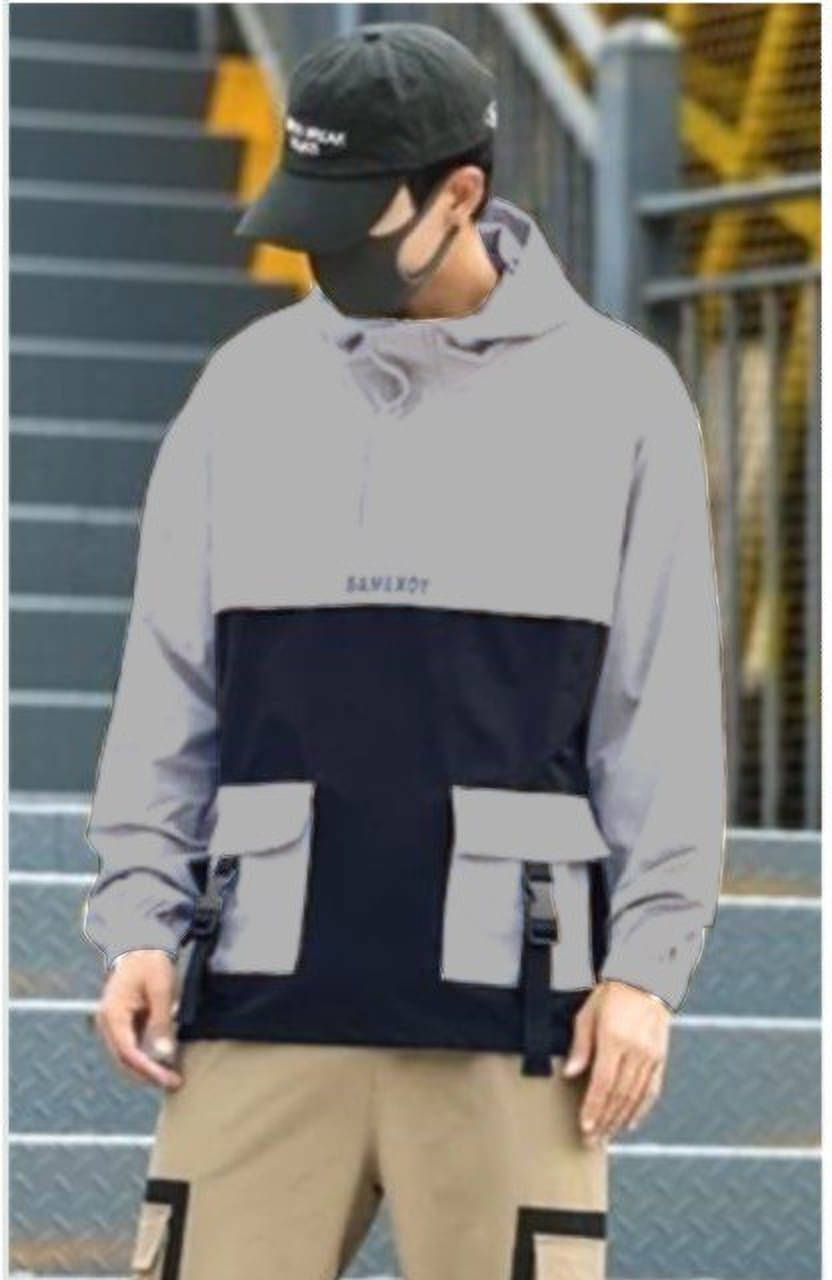 eddicted Polyester Men's Windcheater Jacket - Grey ( Pack of 1 ) eddicted Polyester Men's Windcheater Jacket - Grey ( Pack of 1 )