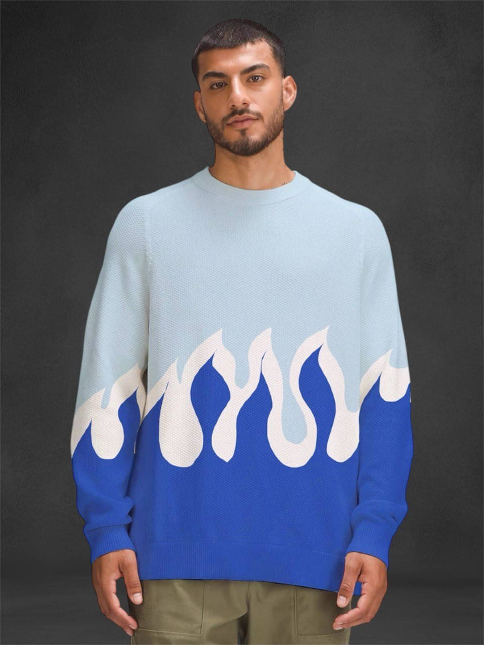eddicted Woollen Blend Round Neck Men's Full Sleeves Pullover Sweater - Blue ( Pack of 1 )     			eddicted Woollen Blend Round Neck Men's Full Sleeves Pullover Sweater - Blue ( Pack of 1 )