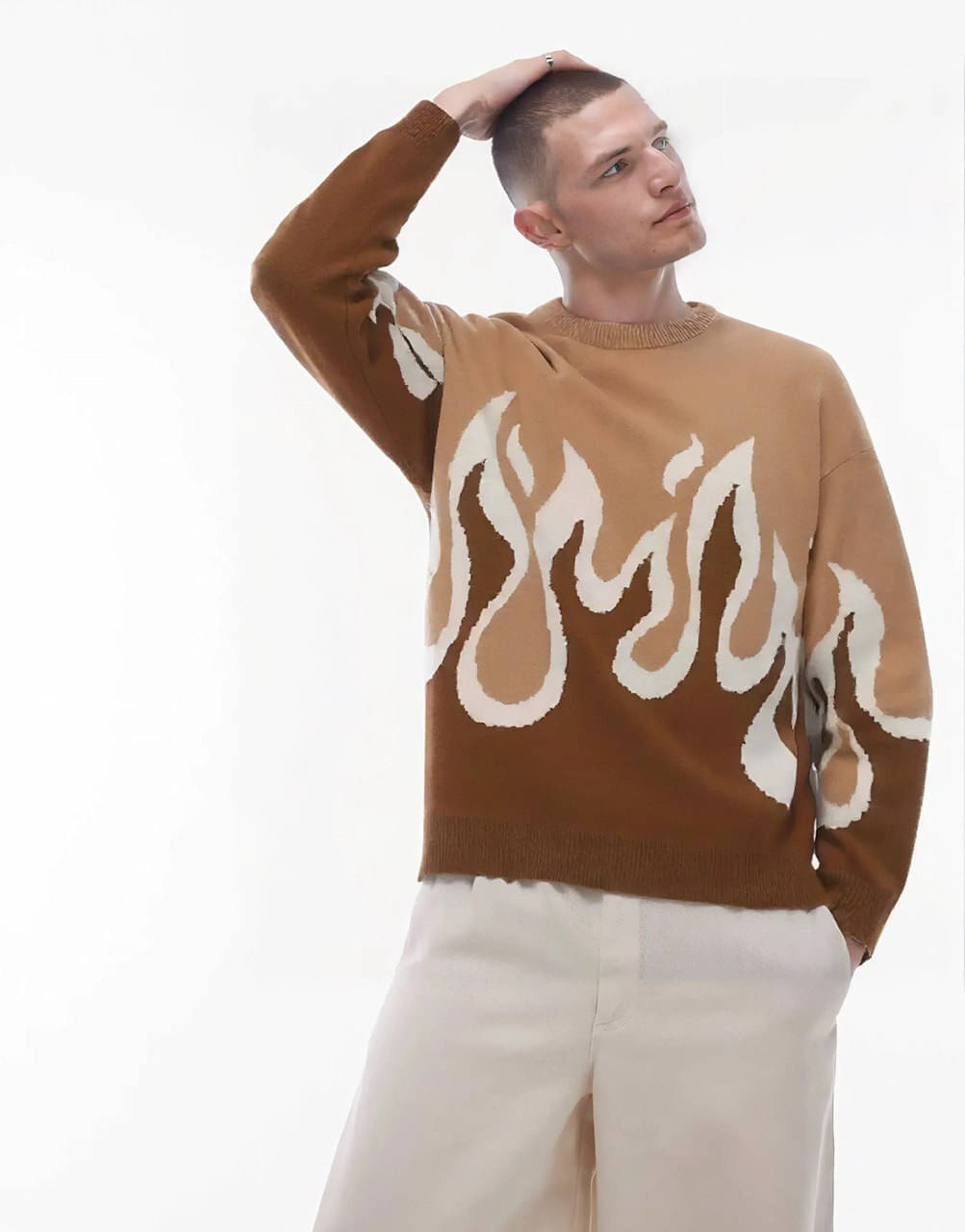 eddicted Woollen Round Neck Men's Full Sleeves Pullover Sweater - Brown ( Pack of 1 ) eddicted Woollen Round Neck Men's Full Sleeves Pullover Sweater - Brown ( Pack of 1 )