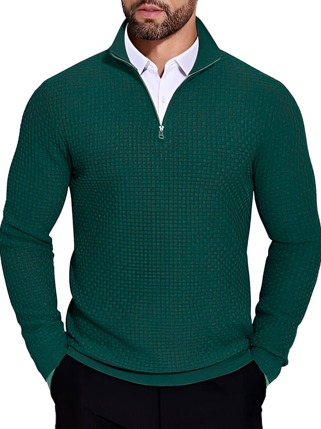     			tysort Woollen High Neck Men's Full Sleeves Pullover Sweater - Mint Green ( Pack of 1 )
