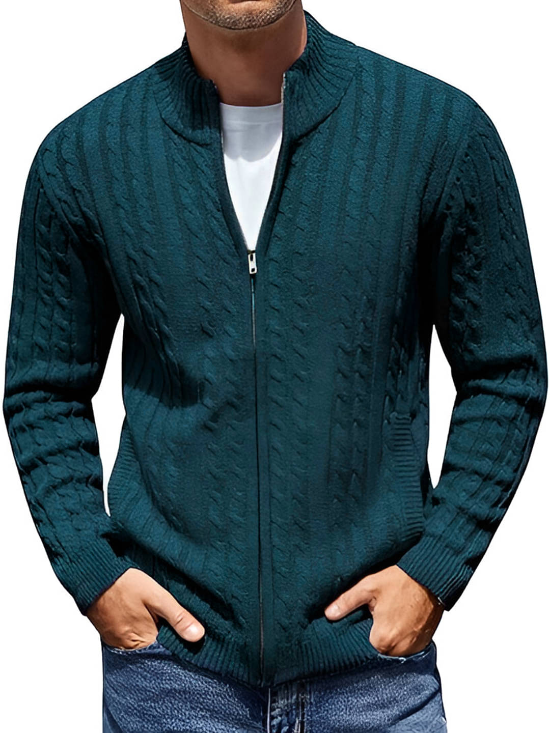 tysort Woollen High Neck Men's Full Sleeves Pullover Sweater - Green ( Pack of 1 ) tysort Woollen High Neck Men's Full Sleeves Pullover Sweater - Green ( Pack of 1 )