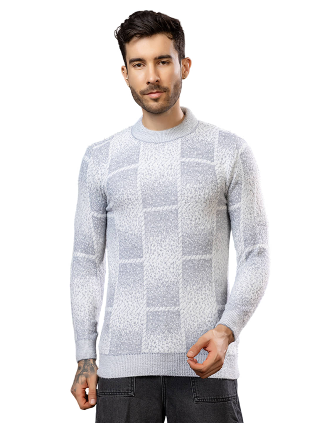 tysort Woollen Round Neck Men's Full Sleeves Pullover Sweater - Grey ( Pack of 1 ) tysort Woollen Round Neck Men's Full Sleeves Pullover Sweater - Grey ( Pack of 1 )