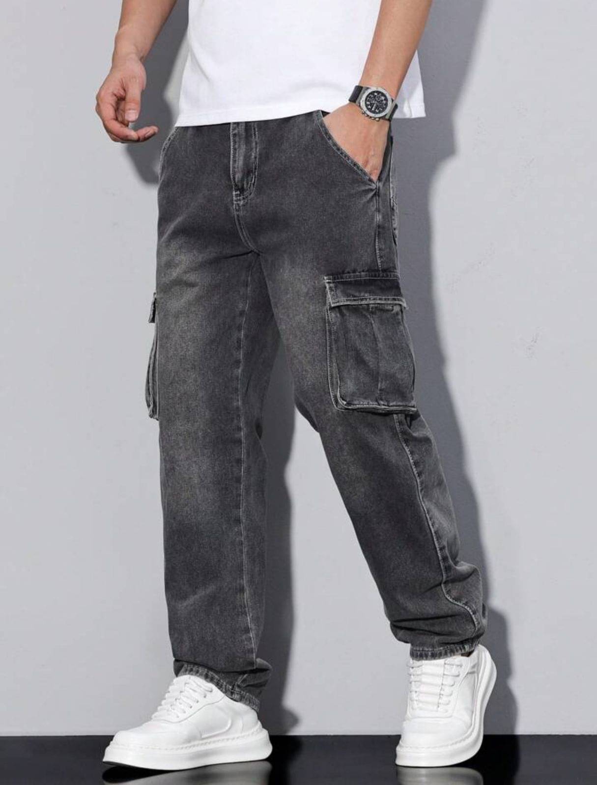     			AD Fashion Regular Fit Clean Look Men's Jeans - Grey ( Pack of 1 )