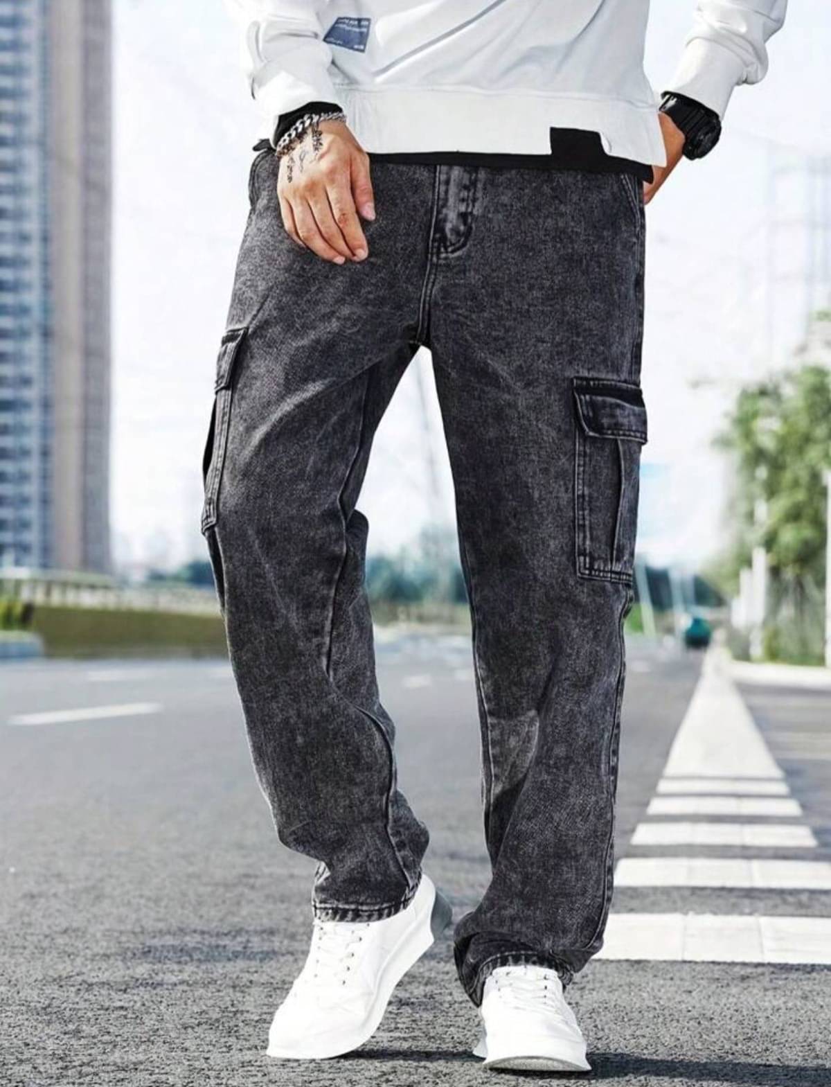     			AD Fashion Regular Fit Clean Look Men's Jeans - Grey ( Pack of 1 )