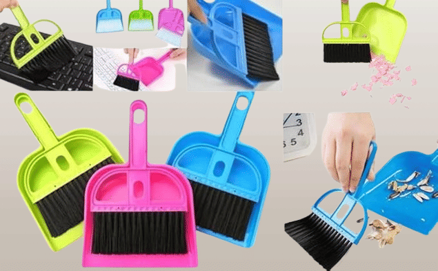 Angolalark Mini Dustpan and Brush Broom Set – Small Handheld Cleaning Set for Home, Office, Kitchen, Desktop & Car – Compact Dust Collector with Soft Bristles (Multicolor) Angolalark Mini Dustpan and Brush Broom Set – Small Handheld Cleaning Set for Home, Office, Kitchen, Desktop & Car – Compact Dust Collector with Soft Bristles (Multicolor)