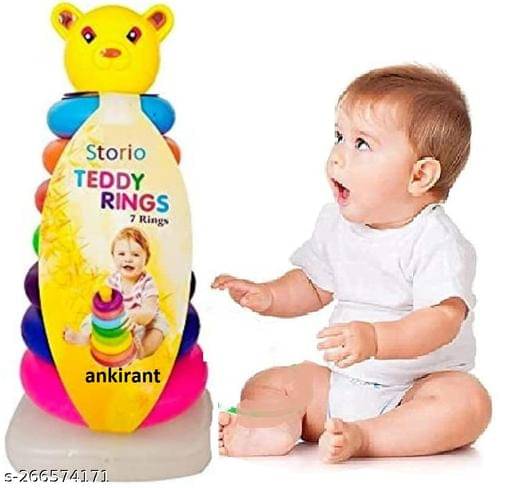     			Ankirant Panda Big Size 7 Ring Toys Coloring Large Teddy Rings Educational Larning Outdoor Game Indoor Game Toy Building Block Type Ming Puzzle Multicolor