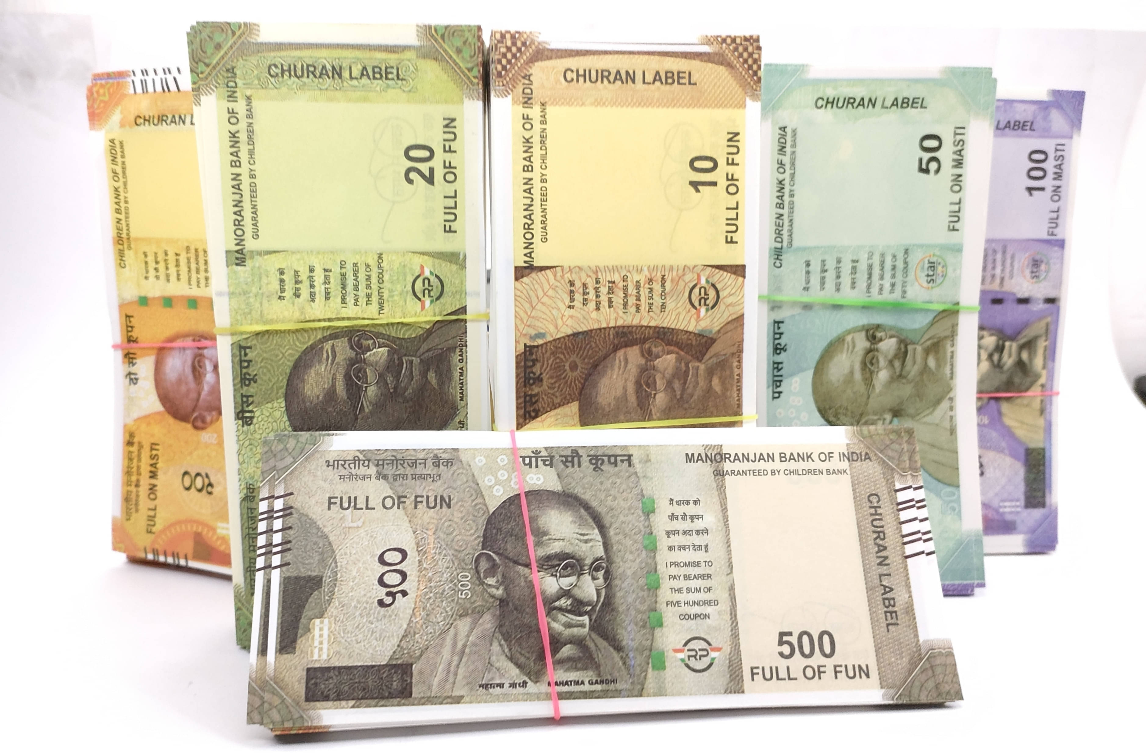     			BBS DEAL Combo Pack (10*6= 60 Notes) ( 10,20,50,100,200,500 Notes)Fake Indian Currency_76