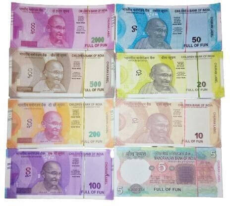     			BBS DEAL Combo Pack (10*6= 60 Notes) ( 10,20,50,100,200,500 Notes)Fake Indian Currency_93