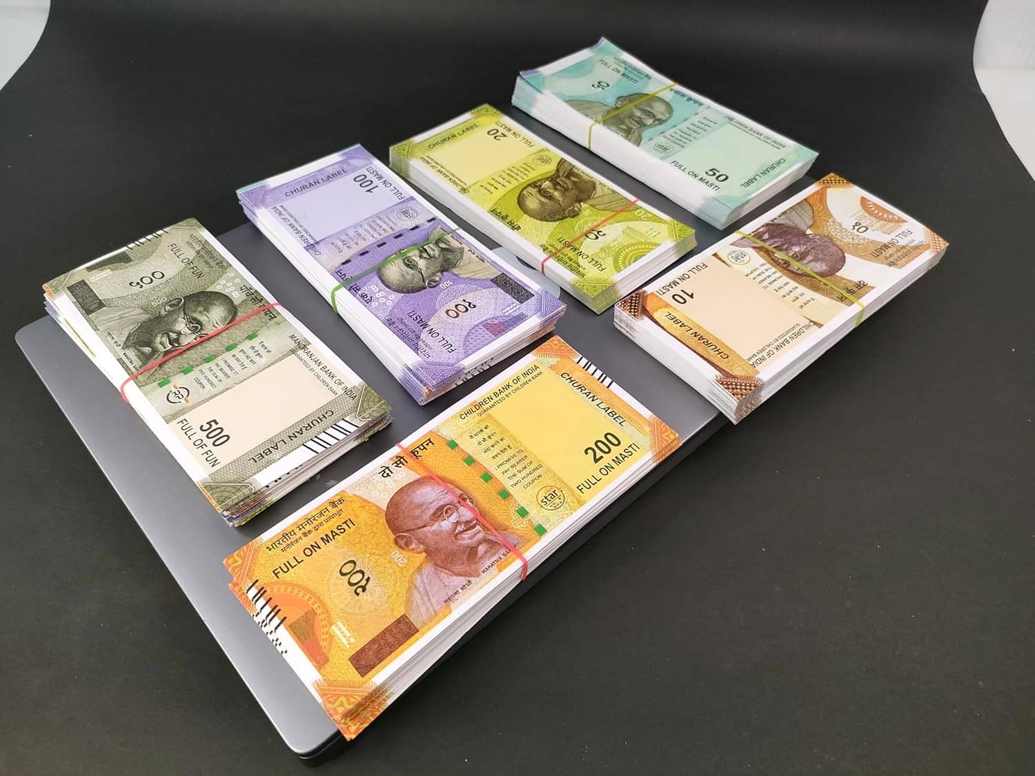     			BBS DEAL Combo Pack (12*6= 72 Notes) ( 10,20,50,100,200,500 Notes)Fake Indian Currency_NOT_127