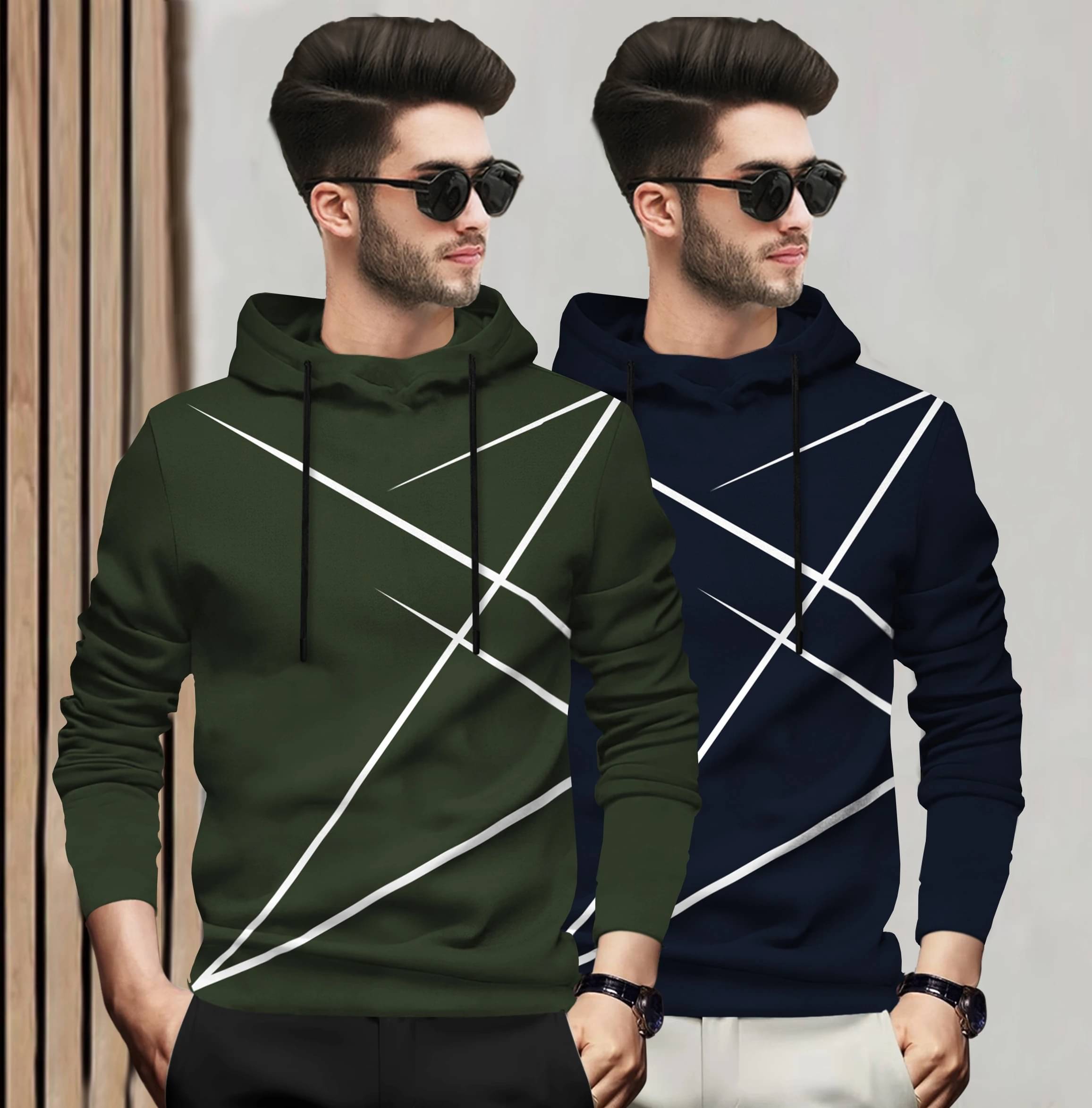 BLIVE Men Cotton Blend Regular Fit Striped T-Shirt ( Multicolor11 ) BLIVE Men Cotton Blend Regular Fit Striped T-Shirt ( Multicolor11 )