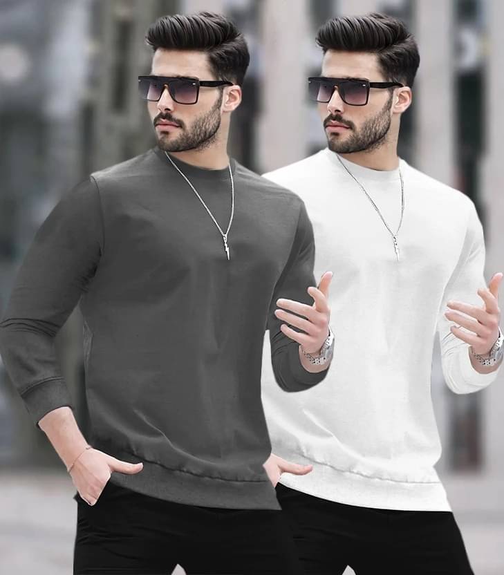 BLIVE Men Cotton Blend Regular Fit Solid T-Shirt ( Multicolor3 )     			BLIVE Men Cotton Blend Regular Fit Solid T-Shirt ( Multicolor3 )