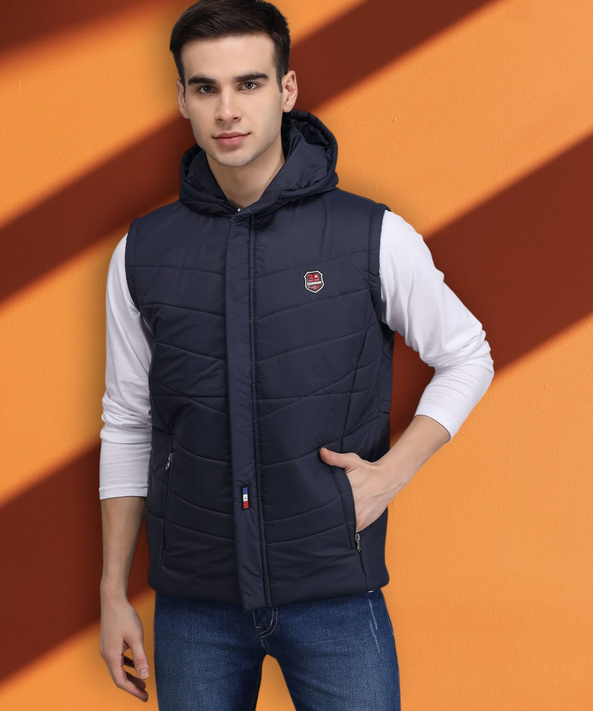 BRAYLES Polyester Men's Puffer Jacket - Navy ( Pack of 1 ) BRAYLES Polyester Men's Puffer Jacket - Navy ( Pack of 1 )