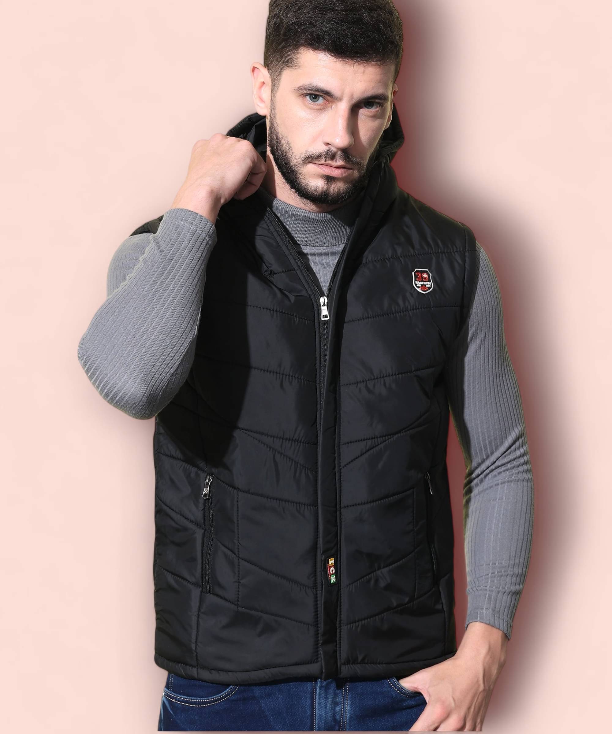     			BRAYLES Polyester Men's Puffer Jacket - Black ( Pack of 1 )